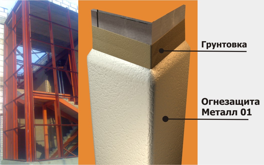 Огнезащита металлических конструкций